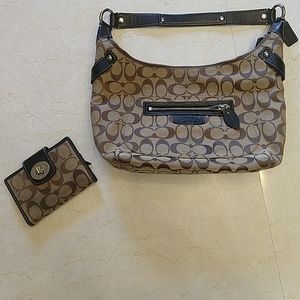 Coach shoulder bag and wallet